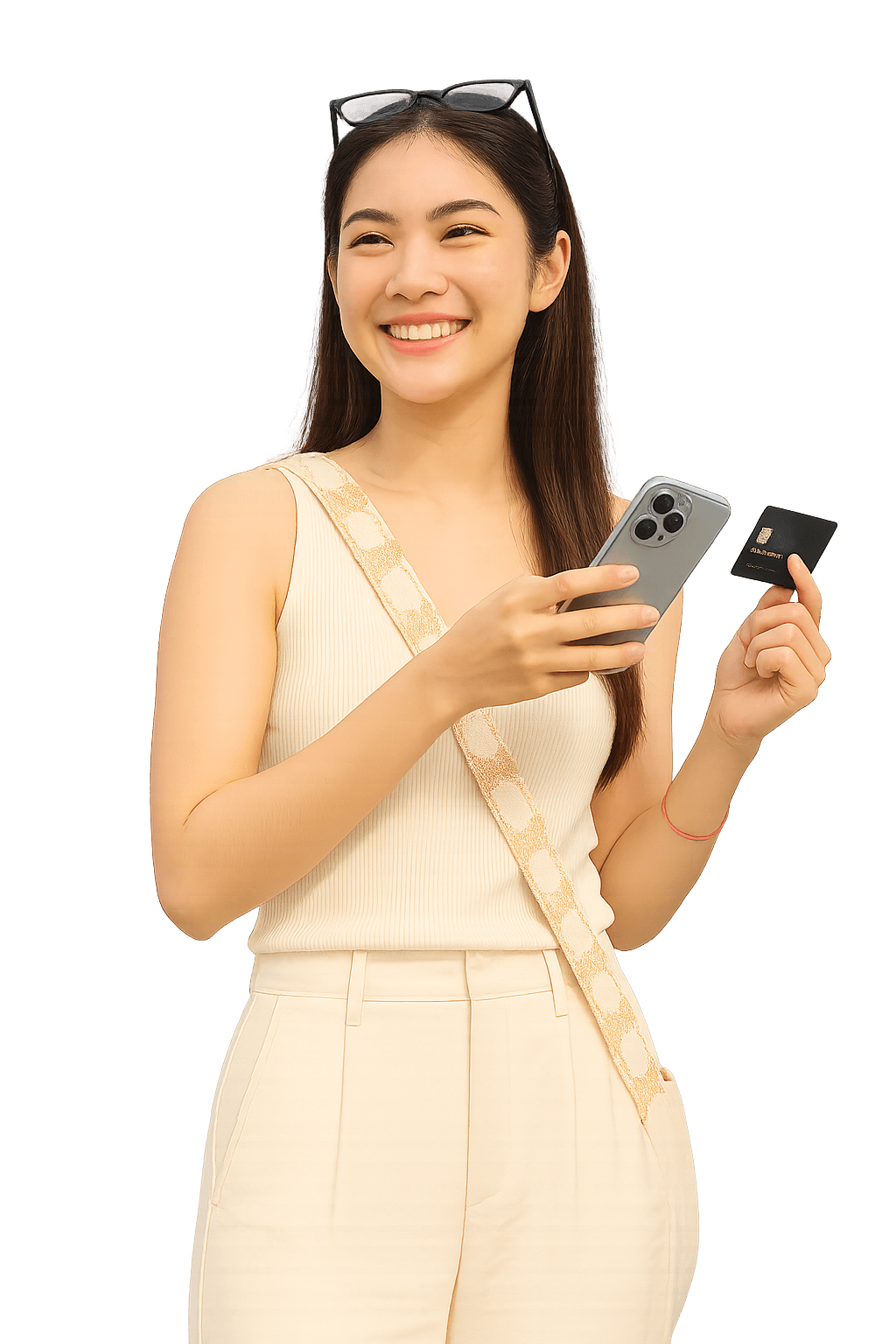 Person with credit card