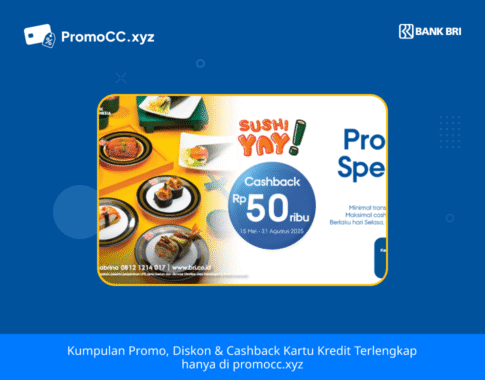 Promo Sushi Yay!: Diskon BRI Hingga Rp50.000