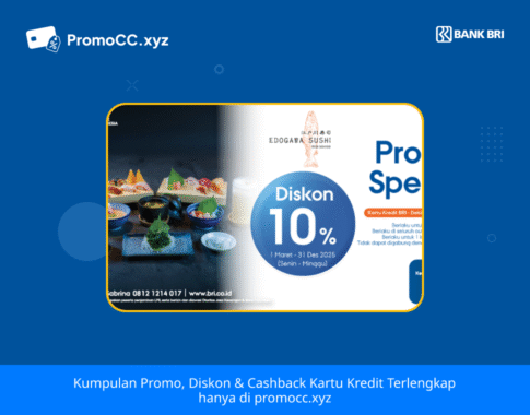 Promo Edogawa Sushi: Diskon BRI