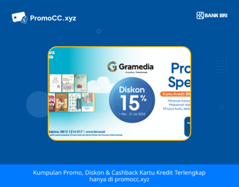 Promo Kartu Kredit BRI Belanja: Diskon Gramedia