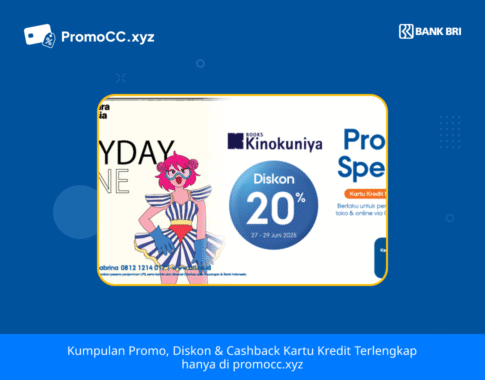 Promo Kartu Kredit BRI Belanja: Diskon Kinokuniya Payday!