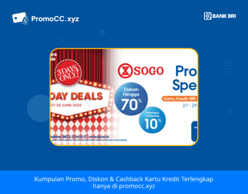 Promo Kartu Kredit BRI Belanja: Sogo Payday Deals