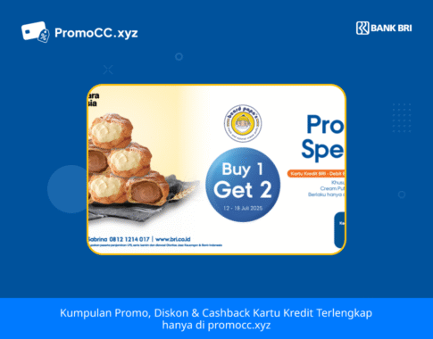 Promo Beard Papa’s: Diskon BRI, Buy 1 Get 2!