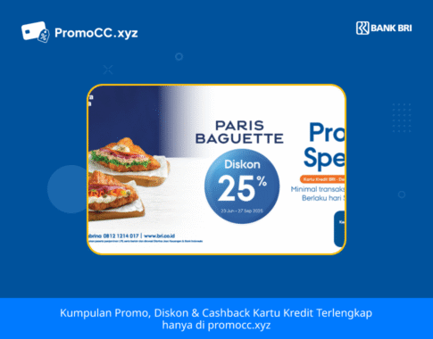 Promo Paris Baguette: Diskon Kartu Kredit BRI