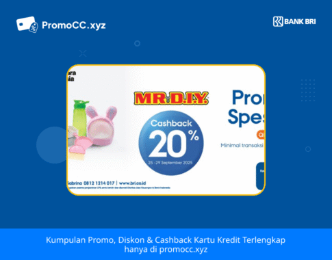 Promo Kartu Kredit BRI Belanja: Cashback di MR DIY