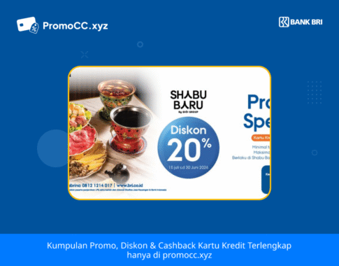 Promo Kartu Kredit BRI Belanja di Shabu Baru: Diskon 20%