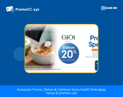 Promo Kartu Kredit BRI Belanja: Diskon 20% di GIOI Cafe