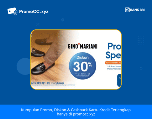Promo Kartu Kredit BRI Belanja Gino Mariani: Diskon 30%