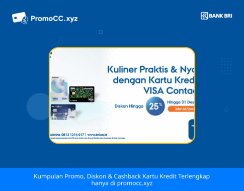 Promo Kartu Kredit BRI: Diskon Resto Visa Contactless